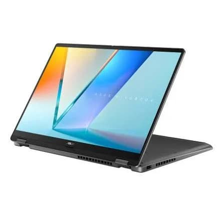 ASUS VIVOBOOK 14 FLIP TP3407S ULTRA7(256V)-16G DDR5X-1T-INTEL IRIS-14" WUXGA OLED , TUOCH X360 RGB,JAEGER GREY WIFI7 , BT , USB3.2A , USB3.2C , 4CELL 70WH GRADE : OPENBOX same as new