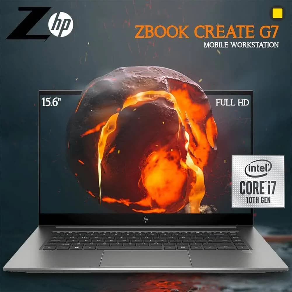 HP ZBOOK CREATE G7      i7(10850h)-Ram 16-ssd 512-ANVIDIA GeForce RTX 2070 8GB 2070-15.6" FHD 4K